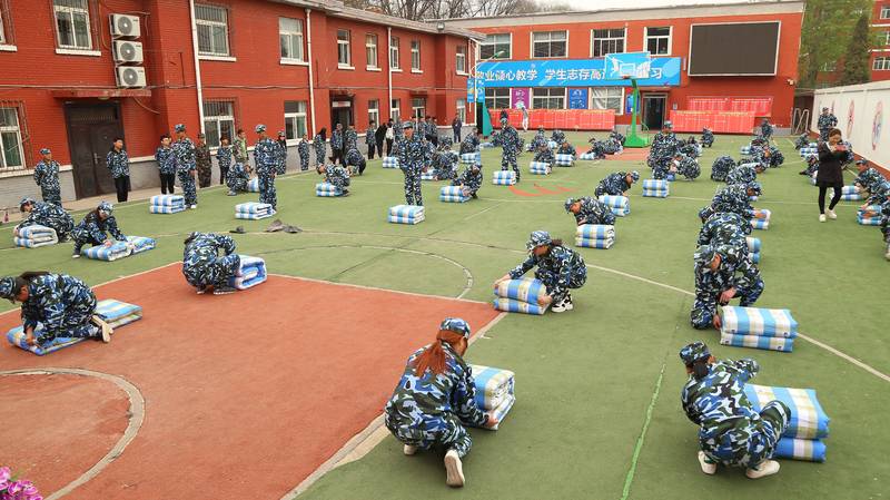 山西新华春季新生军训